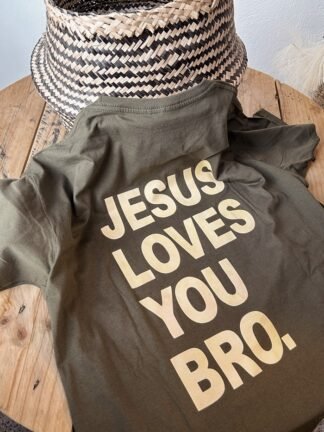 Camiseta JESUS LOVES YOU BRO.