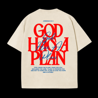 God Has A Plan T-Shirt white
